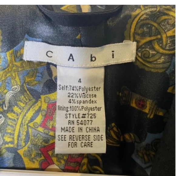 Cabi City Blazer Sz 10 - - Black One Button Up Jacket - Picture 6 of 13